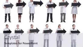  Presentation with black people - Slide deck consisting of group-of-successful-business-people background and a lemonade colored foreground