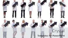  Presentation with black people - Presentation featuring group-of-successful-business-people background and a light gray colored foreground