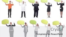  Presentation with successful - PPT theme consisting of group-of-successful-business-people background and a light gray colored foreground