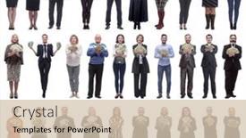  Presentation with successful - PPT theme featuring group-of-successful-people background and a  colored foreground