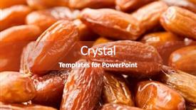  Presentation with group dairy fruit desserts - Cool new slide deck with group of sweet date fruit backdrop and a crimson colored foreground