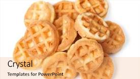  Presentation with abstract round shapes - PPT theme consisting of group of tasty round mini background and a yellow colored foreground