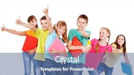  Presentation with child teen - Presentation design consisting of smiling young patient sitting in dentists chair at the dental clinic background and a sky blue colored foreground