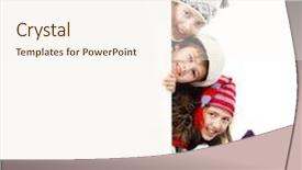  Presentation with teenagers - Cool new presentation with group of teenagers in warm clothes looking out white board backdrop and a cream colored foreground