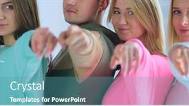  Presentation with solidarity - Amazing presentation having group-of-teens-stacking backdrop and a teal colored foreground