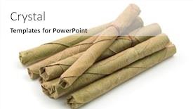  Presentation with cigarettes - Audience pleasing presentation theme consisting of group-of-tobacco-free-herbal backdrop and a white colored foreground