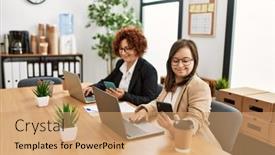  Presentation with down syndrome - Amazing presentation having group-of-two-women-working backdrop and a coral colored foreground