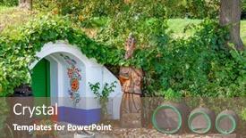  Presentation with czech republic - Presentation design having group-of-typical-outdoor-wine background and a coral colored foreground