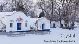  Presentation with cartoon wine - PPT layouts featuring group-of-typical-outdoor-wine background and a light blue colored foreground