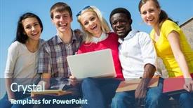  Presentation with student nurse teaching university - Colorful presentation theme enhanced with narrow apertures of light backdrop and a soft green colored foreground