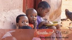  Presentation with african children - PPT layouts featuring group-of-village-african-children and a  colored foreground