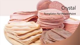  Presentation with wafer - Cool new presentation theme with group of wafer thin slice backdrop and a lemonade colored foreground