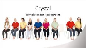  Presentation with women - Slides with group-of-women-sitting background and a white colored foreground