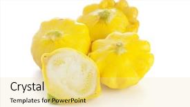  Presentation with pencils blue one yellow - Amazing theme having crawfish on wooden background backdrop and a tawny brown colored foreground