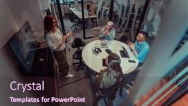  Presentation with strategies - Slides having group-of-young-business-entrepreneurs and a wine colored foreground