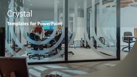  Presentation with strategies - PPT theme consisting of group-of-young-business-entrepreneurs and a gray colored foreground