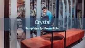  Presentation with strategies - Slide deck with group-of-young-business-entrepreneurs background and a ocean colored foreground