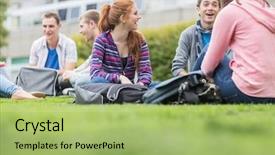  Presentation with young college student diagnosis of chlamydia - Slide set consisting of kinetic art - abstract water background generated by background and a teal colored foreground