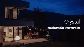  Presentation with diverse family - Presentation theme having group-of-young-diverse-people background and a navy blue colored foreground