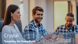  Presentation with diverse family - Presentation theme featuring group-of-young-diverse-people background and a  colored foreground