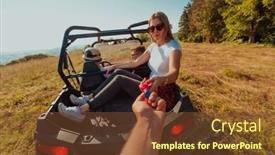  Presentation with people enjoying - Theme with group-of-young-happy-excited background and a tawny brown colored foreground