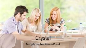  Presentation with racial group high school students - Theme with group of young high school background and a  colored foreground