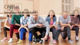  Presentation with hip hop - Presentation with group-of-young-hip-hop background and a lemonade colored foreground