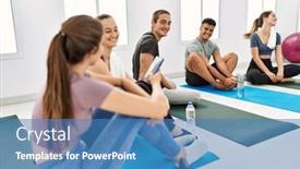  Presentation with young happy people smiling - Presentation theme enhanced with group-of-young-hispanic-people background and a teal colored foreground