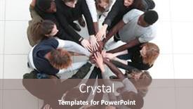  Presentation with successful - Presentation enhanced with group-of-young-successful-people background and a gray colored foreground