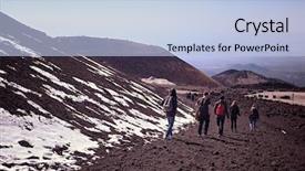  Presentation with old young - Presentation design having less old in etna background and a light blue colored foreground