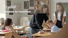  Presentation with youthful - Slide deck with group-of-youthful-schoolchildren-bullying background and a gray colored foreground