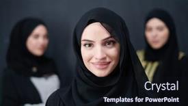  Presentation with hijab modern - Amazing theme having group-portrait-of-beautiful-muslim backdrop and a wine colored foreground