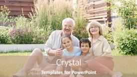  Presentation with grandma - Amazing theme having group-portrait-of-cheerful-grandma backdrop and a coral colored foreground