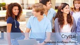  Presentation with at risk high school students - Amazing slide set having group projects - high school students collaborating backdrop and a  colored foreground