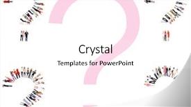  Presentation with corporate - PPT theme having group question mark - corporate teamwork team over white background and a white colored foreground