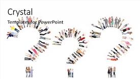  Presentation with culture diversity - Beautiful PPT theme featuring group question mark - office culture people diversity backdrop and a white colored foreground