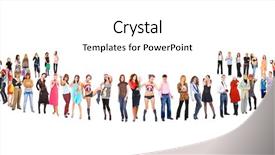  Presentation with organization - Theme featuring group stick figures - symbol organization unity background and a white colored foreground