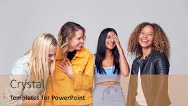  Presentation with multi cultural - Amazing PPT layouts having group-studio-portrait-of-multi backdrop and a yellow colored foreground