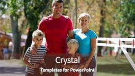  Presentation with family day - Colorful presentation theme enhanced with group van poeple - happy young family enjoying backdrop and a  colored foreground