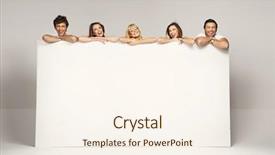  Presentation with displaying - Presentation theme having groups arrows - happy joyful large group background and a cream colored foreground