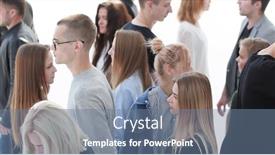  Presentation with groups - Audience pleasing slide set consisting of groups-of-young-people-moving backdrop and a seafoam green colored foreground