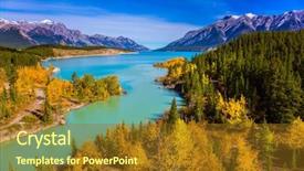  Presentation with abraham - Theme featuring groves on shores of abraham background and a tawny brown colored foreground