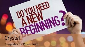  Presentation with new beginning - PPT theme featuring grow faith - do you need a new background and a coral colored foreground
