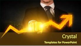  Presentation with older person holding pills - Presentation theme consisting of grow money - business person holding a hot background and a tawny brown colored foreground