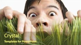  Presentation with asian nurse helps a man - Amazing PPT theme having grow people - asian young man looking backdrop and a  colored foreground