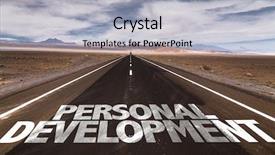  Presentation with personal development - Beautiful slides featuring grow potential - personal development written on desert backdrop and a light gray colored foreground