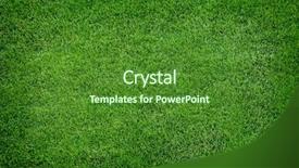 Presentation with green lawn - Slide deck consisting of grow up - lush green grass background and a forest green colored foreground