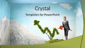  Presentation with invest - Colorful presentation enhanced with growing business - invest to increase your incomes backdrop and a light blue colored foreground