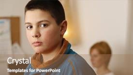  Presentation with teenage - Presentation with growing child 12 - teenage boy background and a  colored foreground