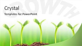  Presentation with economic inequality - Amazing PPT theme having growing in a soil economic backdrop and a white colored foreground